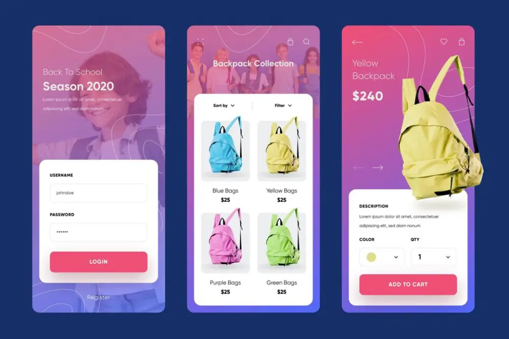 Fashion App Design