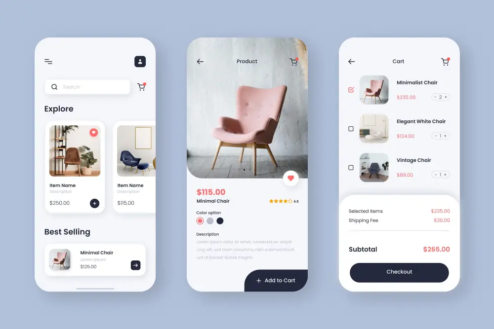 Furniture App Design